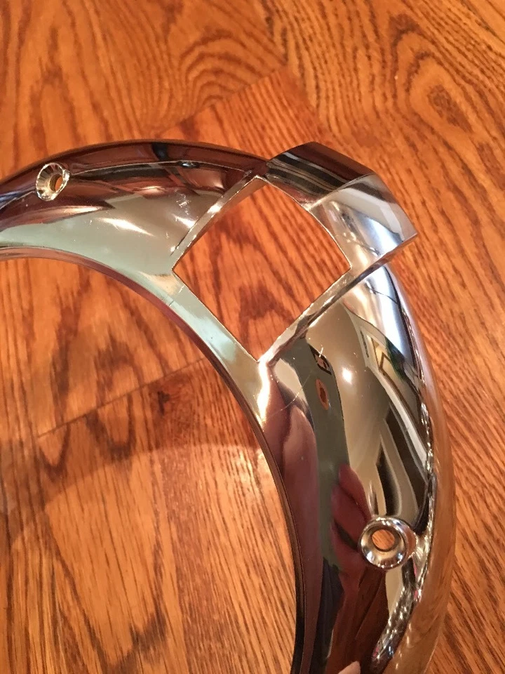 1942 NASH AMBASSADOR 600 DELUXE HEADLIGHT HEADLAMP BEZEL DOOR  - Image 4 of 4