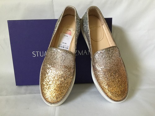 stuart weitzman glitter sneakers