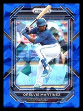 2023 Panini Prizm Blue Cracked Ice Prizm Orelvis Martinez #116 Toronto Blue Jays