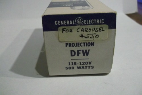 PROJEKTIONSLAMPE GENERAL ELECTRIC G-E DFW 500 WATT im Originalkarton Made in USA - Bild 3 von 7