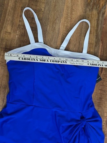 Blooming Jelly Womens Swimsuit One Piece Swim Dress Royal Blue XXL Modest NWT - Picture 11 of 12