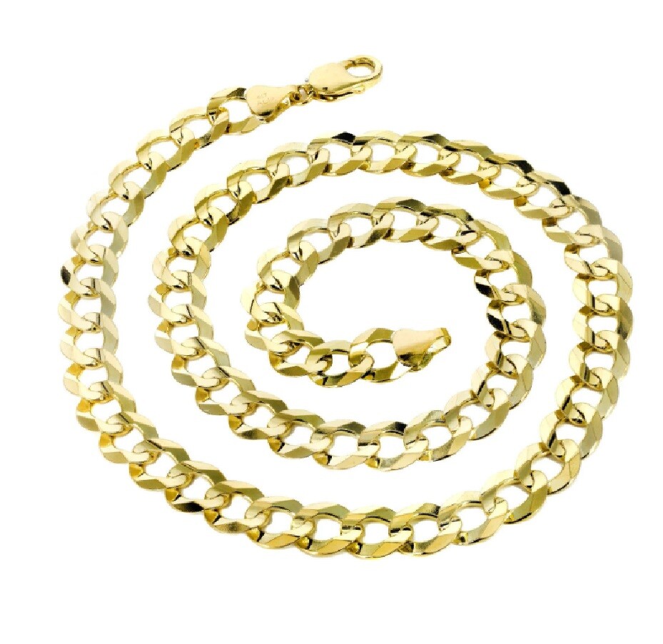 18k Yellow Gold 18k Gold Cuban Link Chain Price Real 18K Gold