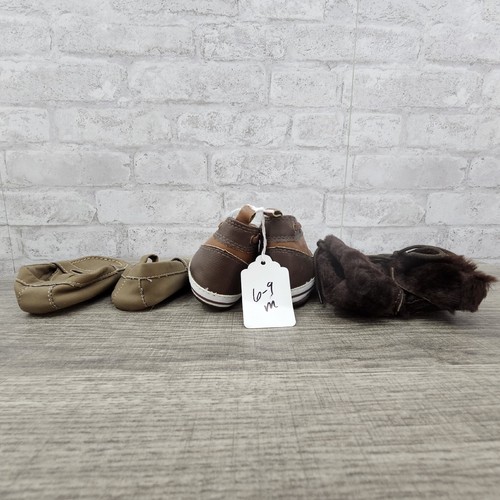 Lot of 3 infant boy shoes size 3 6-9 months - Picture 3 of 4