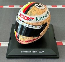 RARE 1:5 Casco Helmet F1 SEBASTIAN VETTEL 2020 Tuscan GP FERRARI SPARK +Magazine