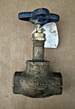 Nibco 1" Brass Globe Valve T-211 125 SWP 200 WOG Threaded USA made