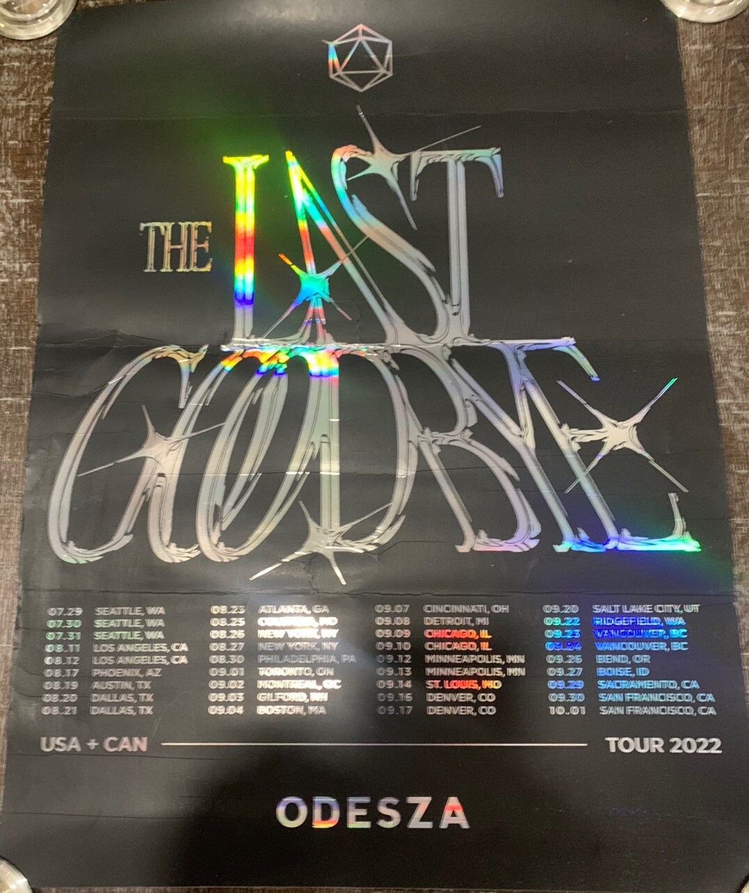 Odesza Tour 2022 Poster The Last Goodbye