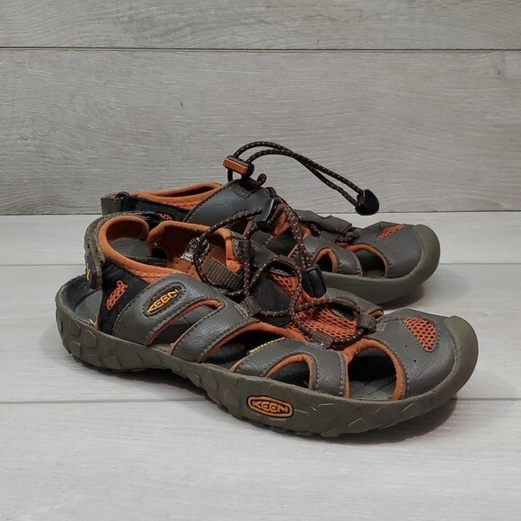 Scarpe sandali impermeabili Keen Big Boys Youth outdoor escursionismo comodi in pelle taglia 3