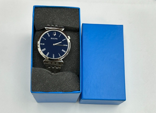 Reloj de cuarzo para hombre Bulova 96A233 esfera azul regata acero inoxidable GARANTÍA - Imagen 11 de 11