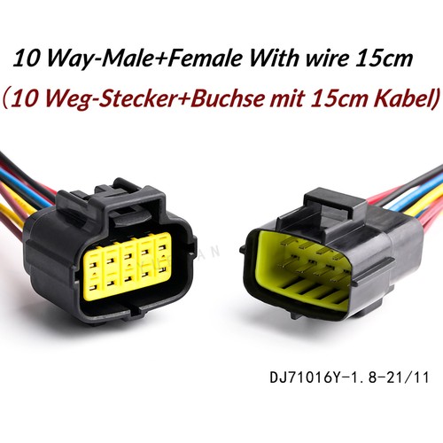AMP Econoseal KFZ Stecker Set 1/2/3/4/6/8/10/12/16-polig Steckverbinder Motorrad - Picture 28 of 30