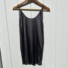 Windsor Shift Dress Gray Tank Style Silky Mini Size Small