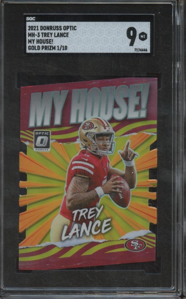 Trey Lance Panini Clearly Donruss My House #CMHTRL Red