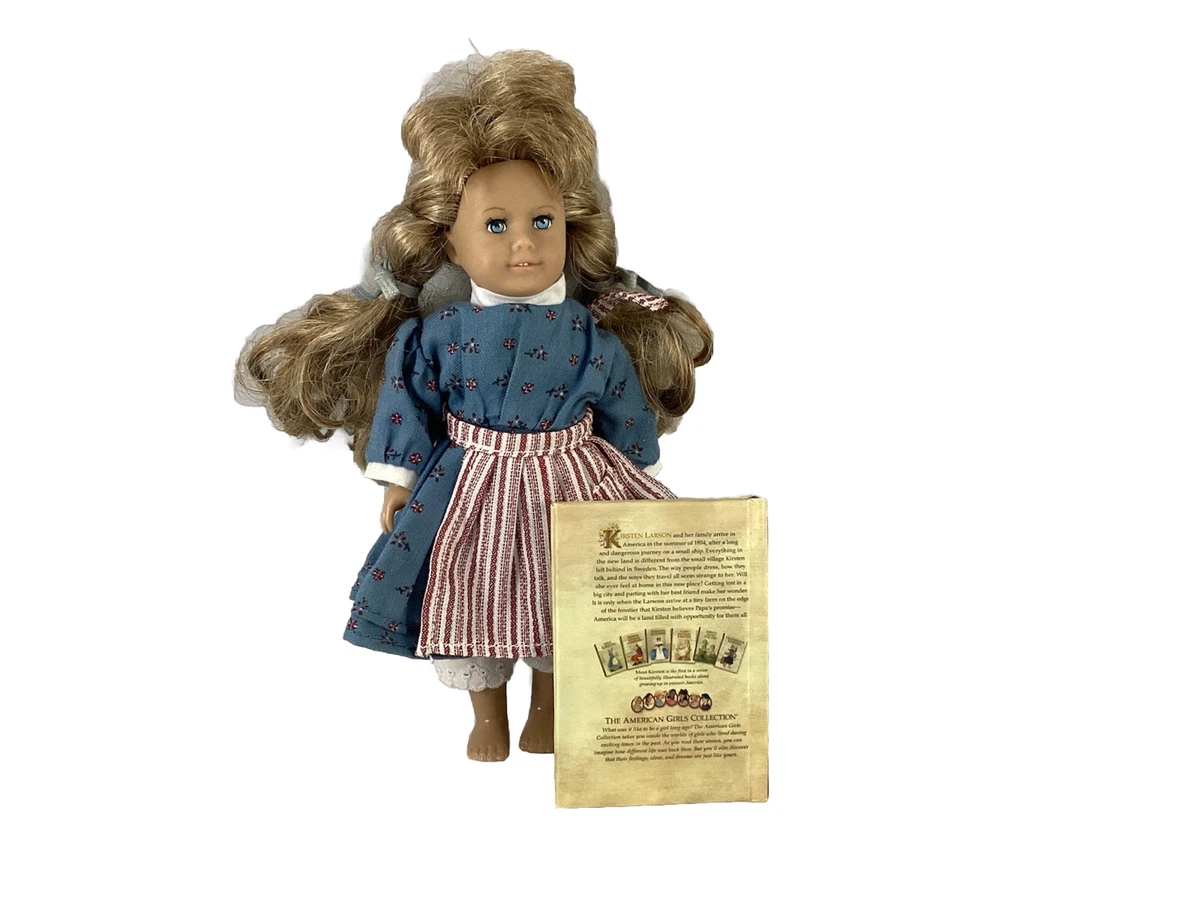 American Girl Pre Owned Kirsten Miniature Doll Book Retried No Box Sock Shoe