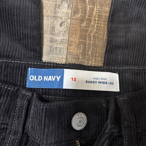 Old Navy Girls Size 12 Wide Leg Corduroy Jeans, Slouchy Straight Jeans, 3 Pairs - Picture 12 of 12