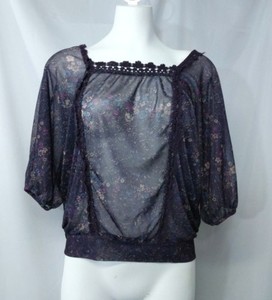 crochet floral lace eyelash top