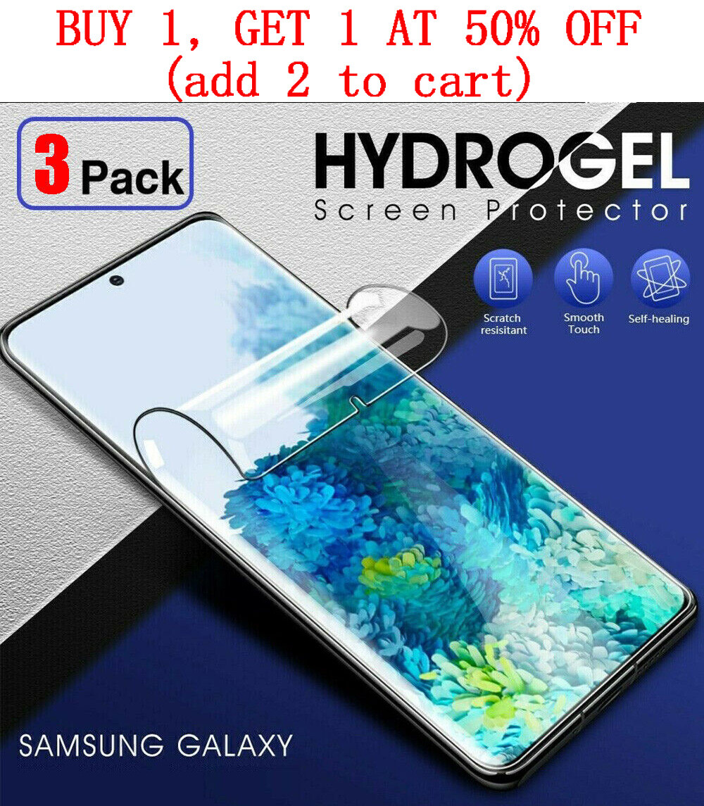 3-Pack HYDROGEL Screen Protector For Samsung Galaxy S8-S25 Plus