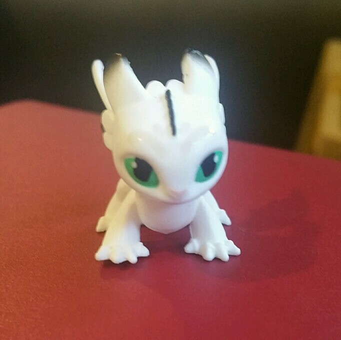 white fury dragon toy