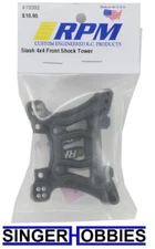 RPM RPM70392 Front Shock Tower Black: SLASH 4x4, STAMPEDE 4x4, Rally HH