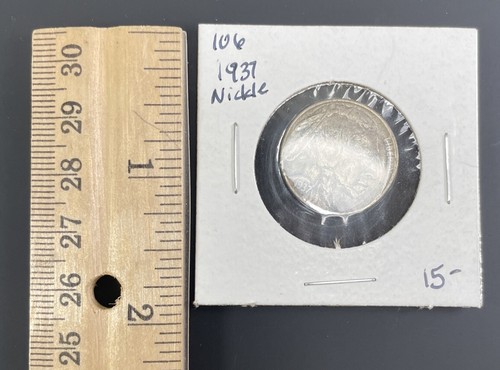Moneta cinque centesimi 1937 testa di bufalo indiano nichel liberty F 5C USA da collezione vintage - Foto 23 di 23