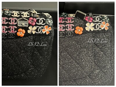 CHANEL Minaudière Gold CHARMS Mini Flap Bag Leather Tweed *LTD ED