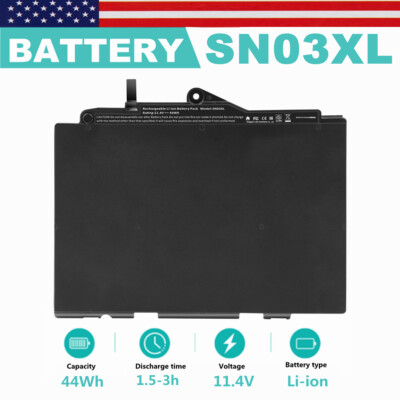 SN03XL Battery for HP EliteBook 820 G3 725 G3 800514-001 HSTNN-DB6V 44Wh ST03XL
