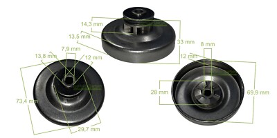 Anello Pignone Per Catena 3/8'' 8 Denti - Foto 11