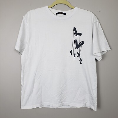 Louis Vuitton Tシャツ Virgil Abloh LOUIS VUITTON x VIRGIL ABLOH Floating Logo Deconstructed T Shirt