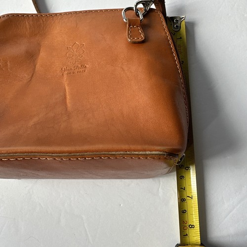 Vera Pelle Small Leather Crossbody Bag Italian Italy Purse - Picture 8 of 12