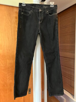 CALVIN KLEIN Black Wash Straight Leg Non Stretch Jeans 12 31 Skinny