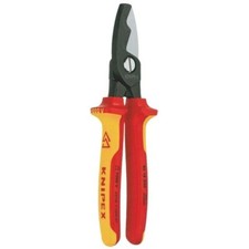 Knipex Insulated Copper and Aluminum Cable Shears w/Twin Cutting Edge 