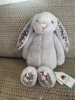  Blossom Silver Bunny Bloom Mサイズ Blossom Silver Bunny 'Bloom' - Official Jellycat