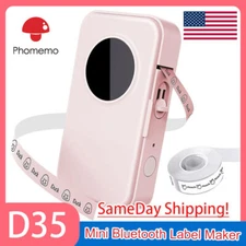 Phomemo D35 Mini Label Maker Bluetooth Handheld Thermal Label Printer Machine