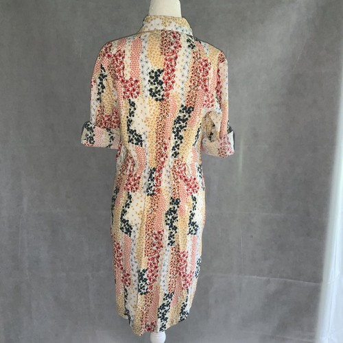 Tommy Hilfiger Floral Shirtdress Sz Medium - Picture 4 of 10
