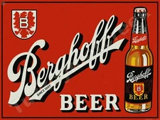 BERGHOFF BEER 9" x 12" METAL SIGN