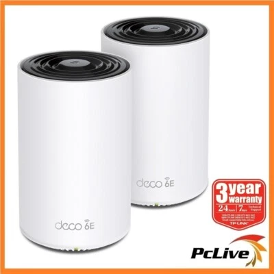 NEW TP-Link Deco XE75 Pro V3 2-PACK AXE5400 Mesh Wi-Fi 6E System Gaming Router - image 1 of 4