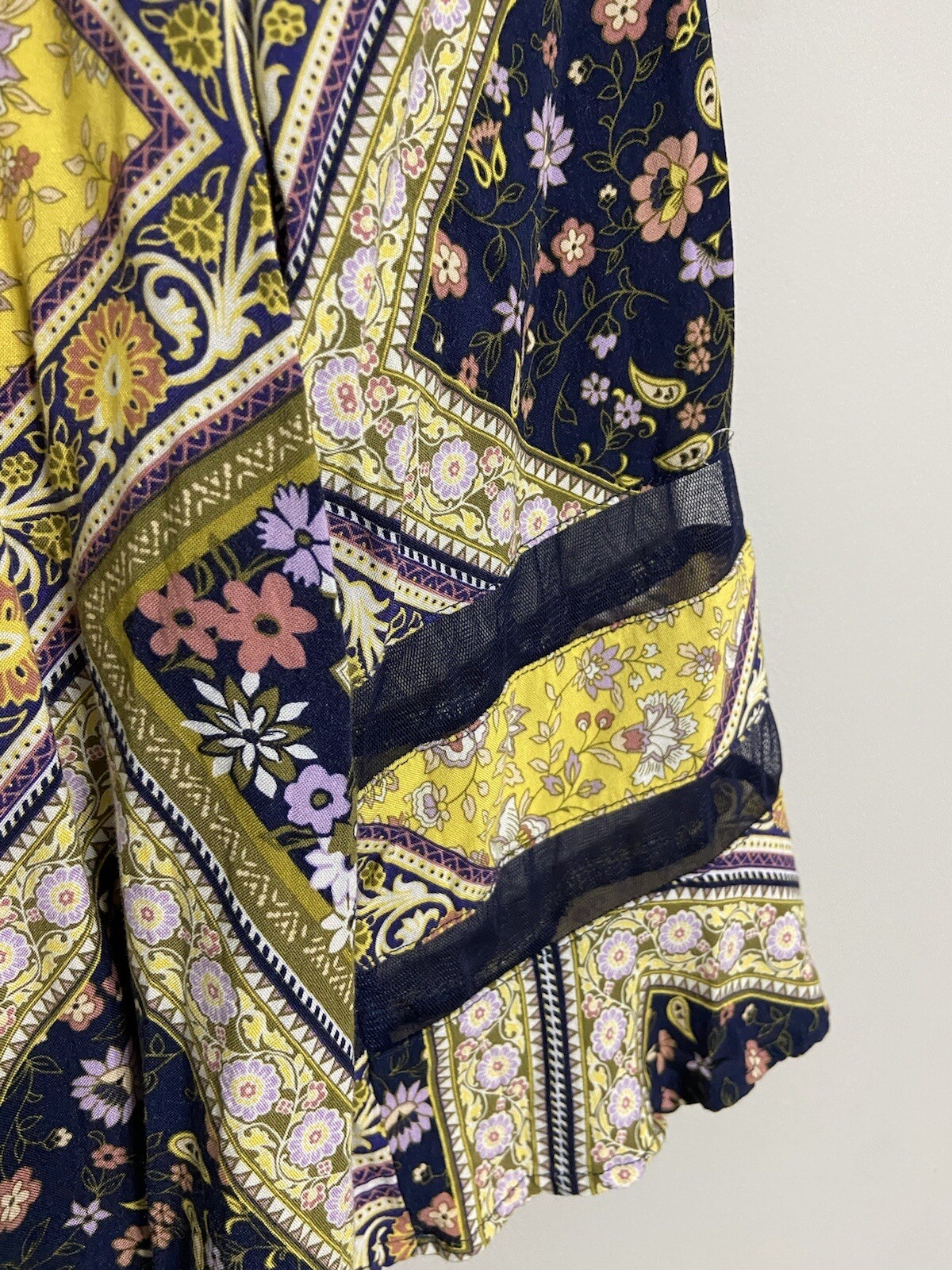 Cato Multicolor Floral Patchwork Blouse womens me… - image 4