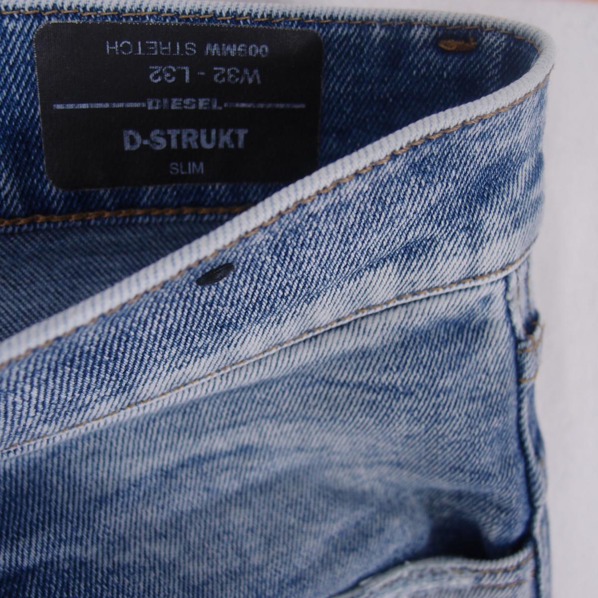 Herrens Diesel D-STRUKT Slim Gerades Bein Elasthan Blau