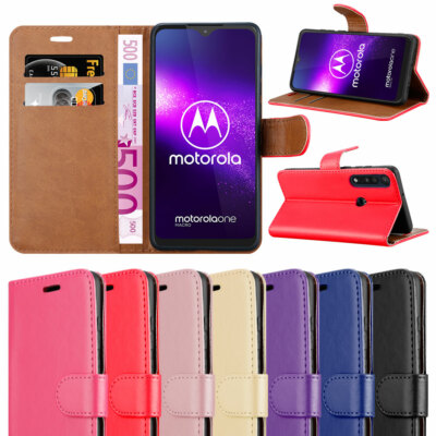 Für Motorola Moto G8 Plus Handy Hülle Leder Brieftasche Flip Folio Ständer Ansicht Cover