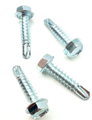 4,2 mm x 19 MM SELBSTBOHRENDE TEK-SCHRAUBEN SECHSKANTKOPF 8 G x 3/4 ZINK DACHVERKLEIDUNG