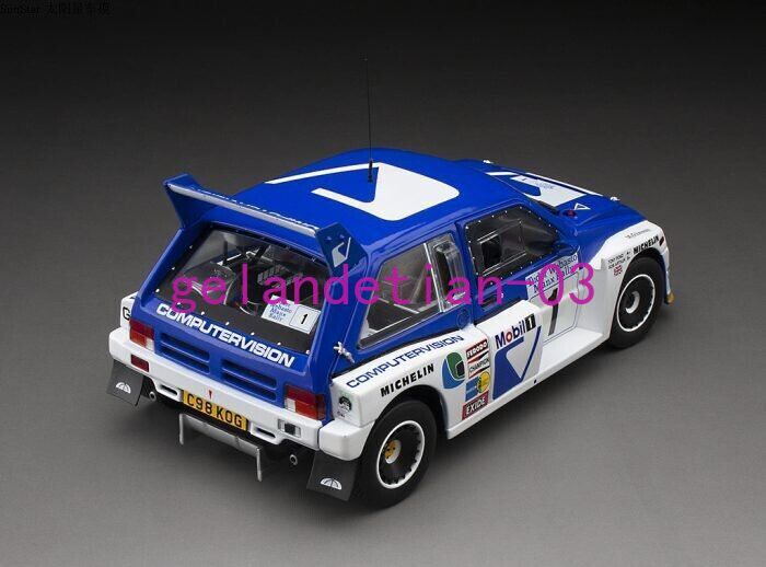 Sunstar 1/18 Scale MG Metro 6R4 WRC No.1 1986 Model Car