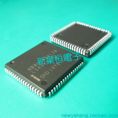 1pc N80C186 16bit Microprocessors CMOS PLCC  #98/7