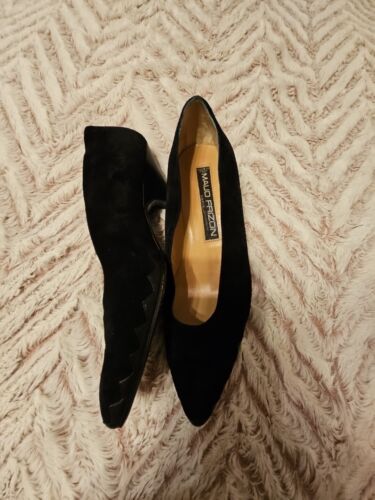 Maud Frizon Vintage Suede And Leather Heel 8.5 Size