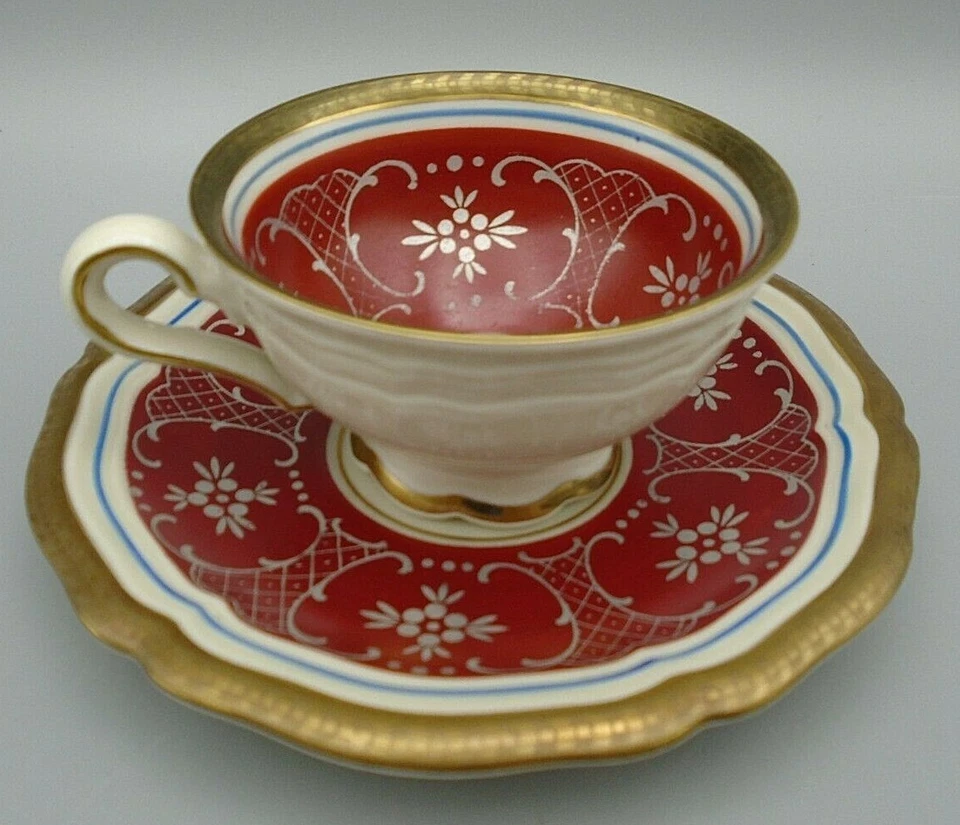 Taza y platillo vintage Seltmann Weiden Marie Luise Gau Bayreuth Demitasse Expresso Foto 3 de 4
