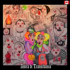 painting pop art modern contemporary decorative home decor cartoon vampire comix