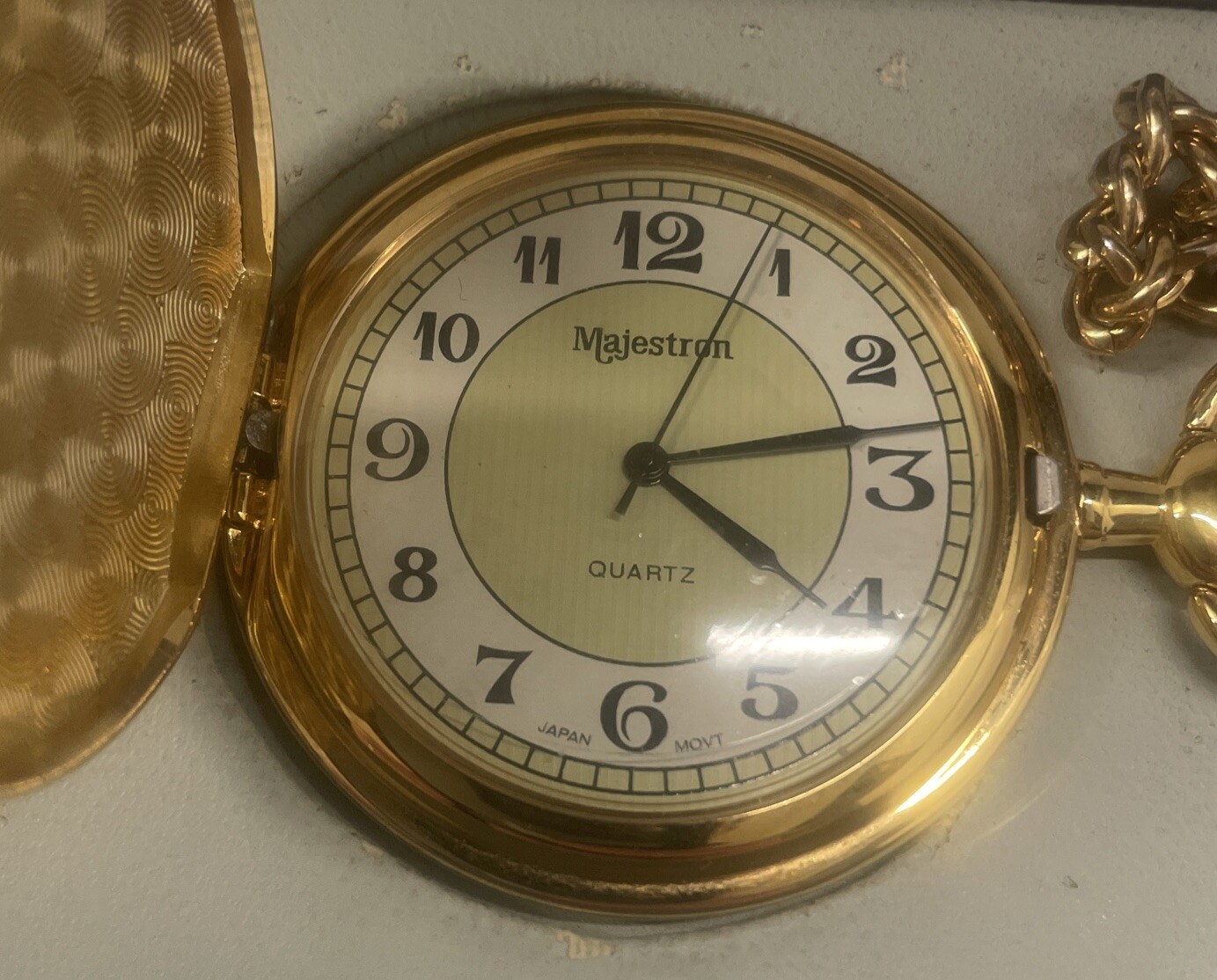 Majestron Quartz Pocket Watch. Pre Owned eBay