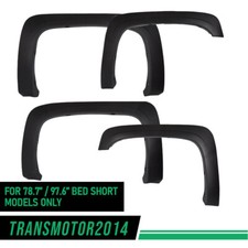 4pc Fit For 07-14 Chevy Silverado Regext Cab Factory Style Wheel Fender Flare