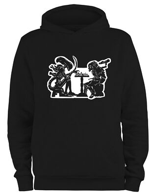 Styletex23 Kapuzenpullover Herren Alien vs Predator AvP Chess Fun, Schach