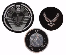 Stargate SG-1 Uniform/Costume Patch Set of 3