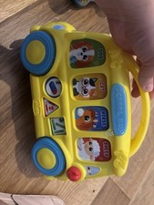Chicco ABC Bilingual School Bus Toy Featuring Colorful Interactive Animal Toys