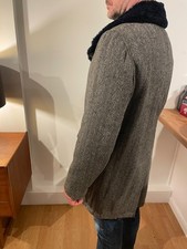 Vintage Woolrich Herringbone Wool Overcoat - 38" Chest