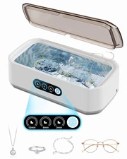 Smart Ultrasonic Jewelry Cleaner - Powerful Portable Ultrasonic Cleaner for G...